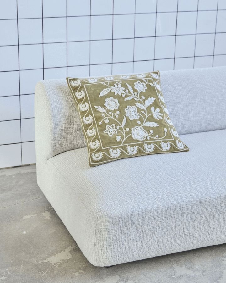 House Doctor Rica Pudebetr�k 50x50 cm, Sennepsgul/Sand