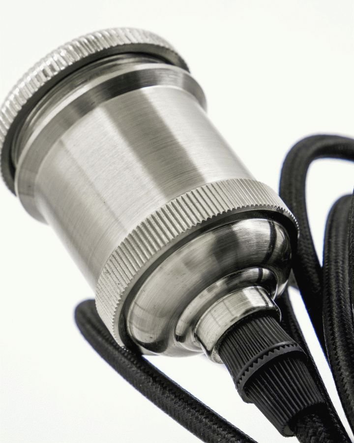 House Doctor Fly E27 Fassung, Silberfarbenes Finish