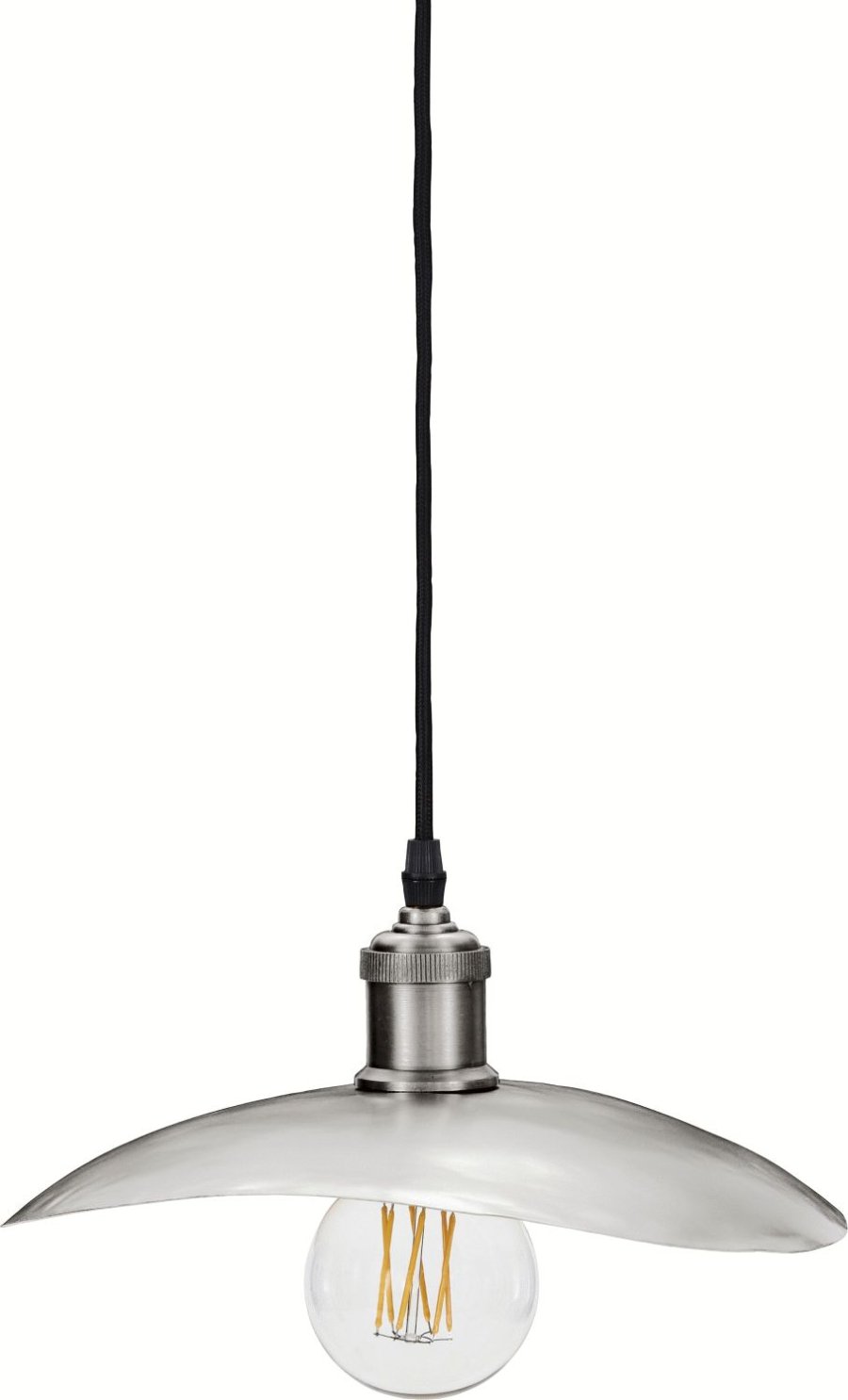 House Doctor Hatt Lampesk�rm 30x28 cm, B�rstet S�lv