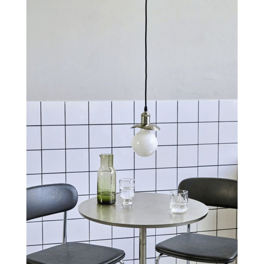 House Doctor Hatt Lampesk�rm 14x13 cm, B�rstet S�lv