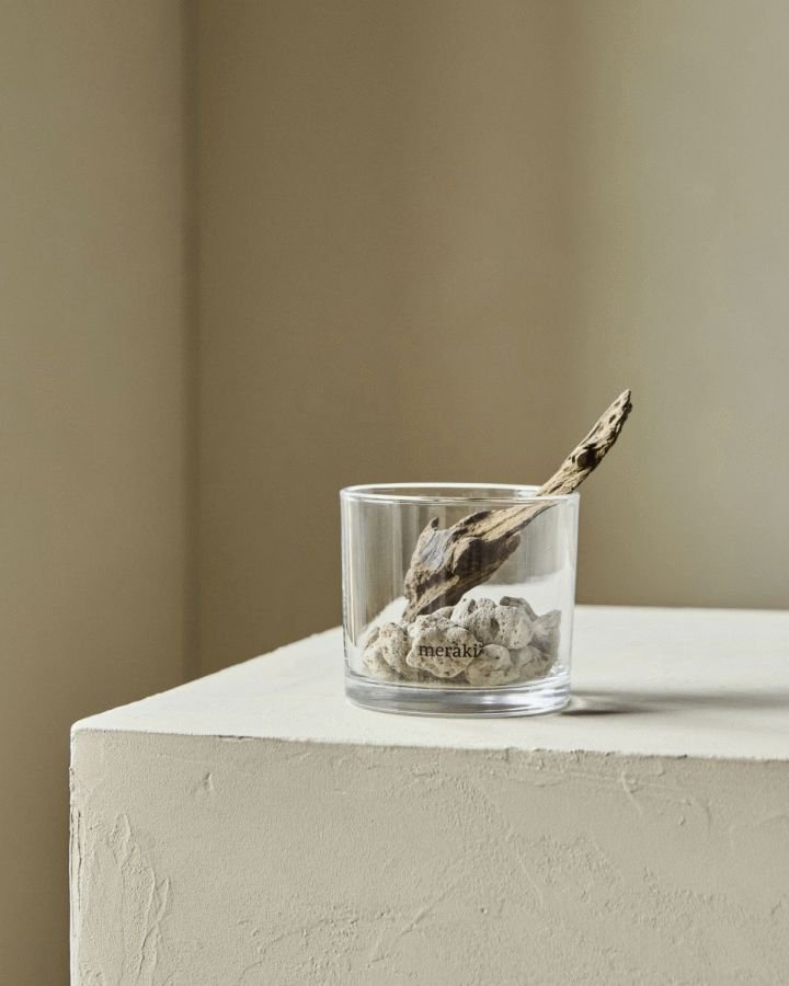 Meraki Lavastone & Wood Duftfrisker, Sort