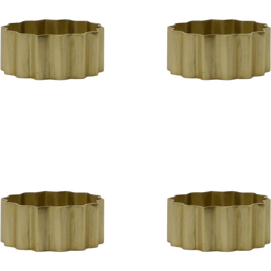 House Doctor Nello Servietring 4 stk. �4,5 cm, Guldfinish