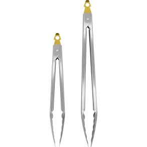 Nicolas Vah&eacute; Grillzange 2er Set, Silberfarbenes Finish
