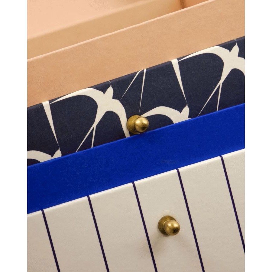 House Doctor Keep Opbevarings�ske 2 stk 25x25 cm, Sand/M�rkebl�