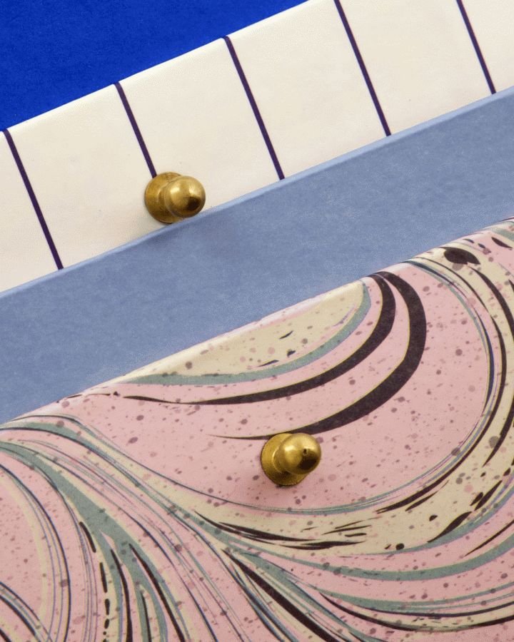 House Doctor Keep Opbevaringskasse 2 stk. 20x20 cm, Sand/Lyser�d