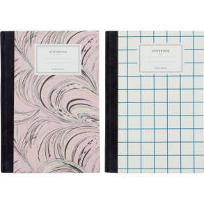 House Doctor Note Notesbog 2 stk. 15x21 cm, Lyser�d/Sand