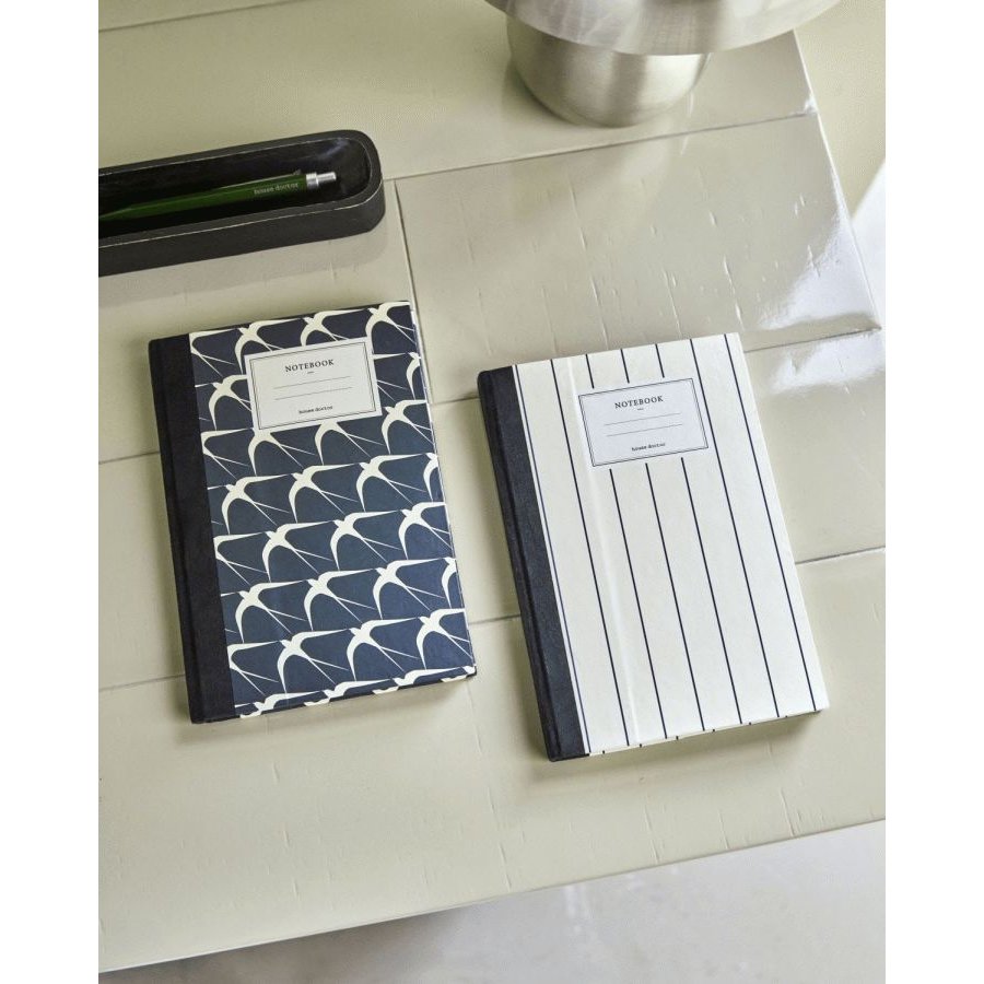 House Doctor Note Notesbog 2 stk. 15x21 cm, M�rkebl�/Sand