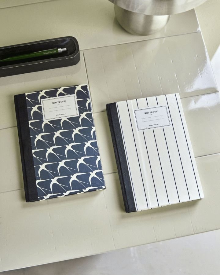 House Doctor Note Notesbog 2 stk. 15x21 cm, M�rkebl�/Sand