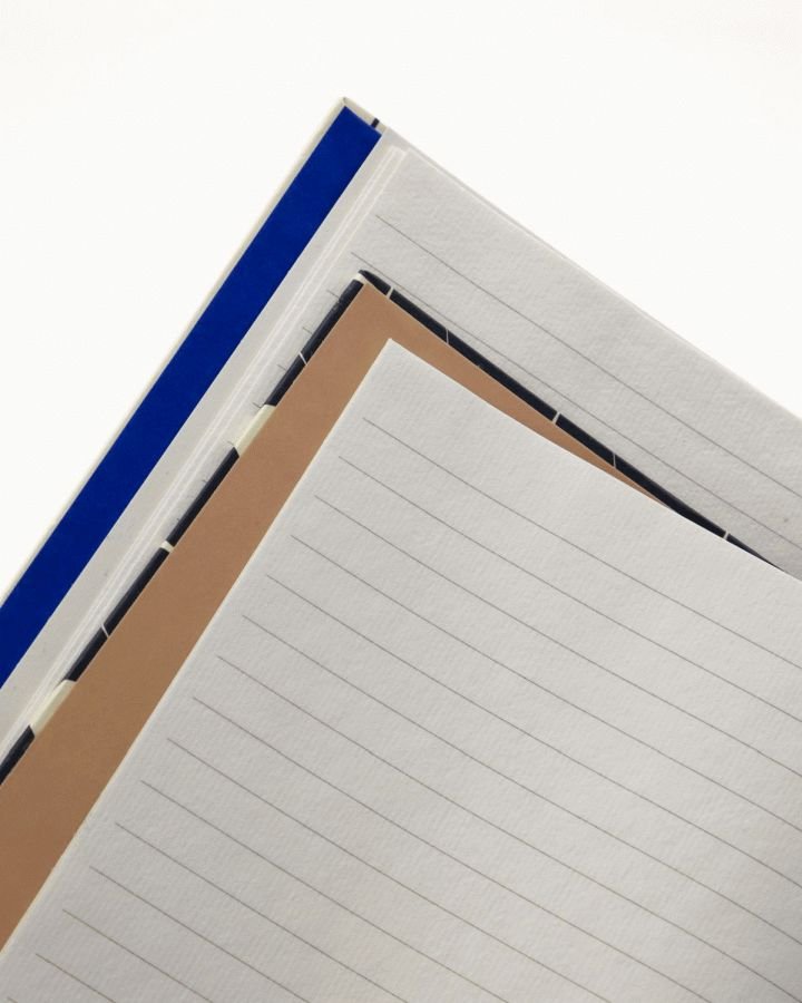 House Doctor Note Notesbog 2 stk. 15x21 cm, M�rkebl�/Sand