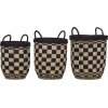 House Doctor Kurv 3 stk, Sort/S�gr�s