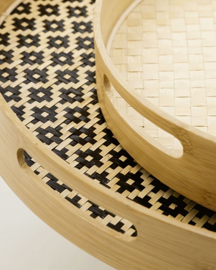 House Doctor Bakke 2 stk, Sort/Natur