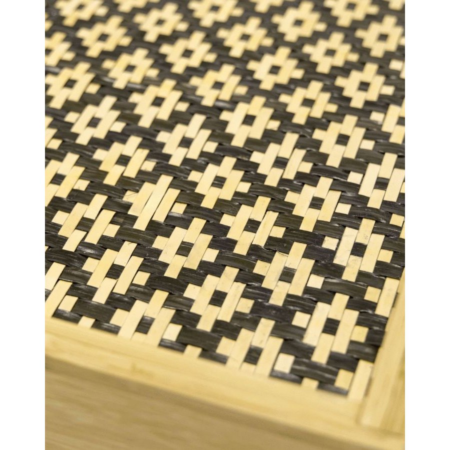 House Doctor Tray Bakkebord 50 cm, Sort/Natur