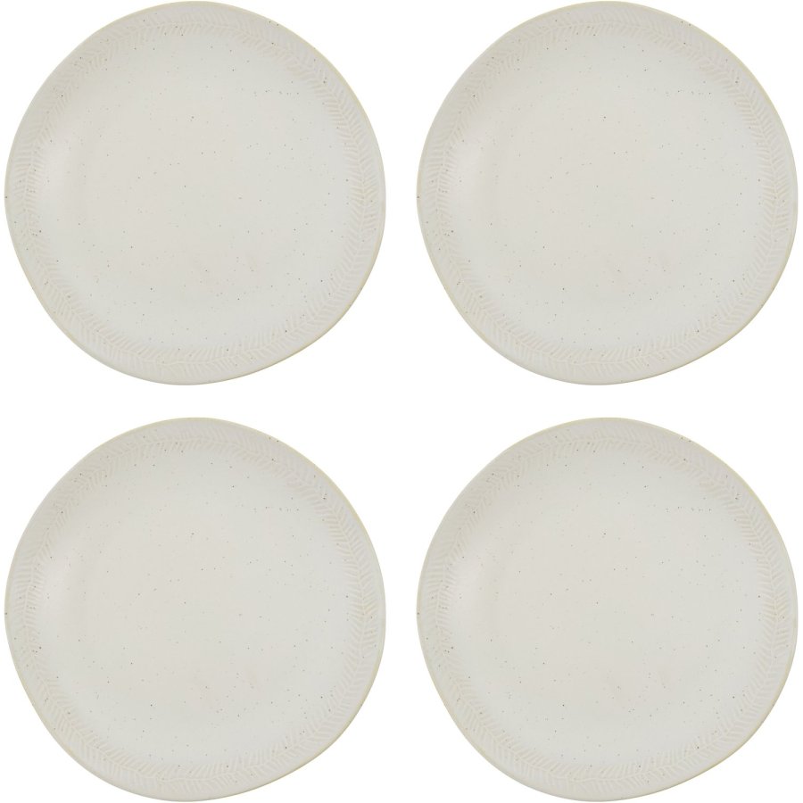 House Doctor Serve Tallerken 4 stk. 26,5 cm, Off White