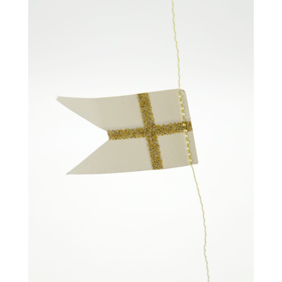 House Doctor Flags Guirlande 5 m, Hvid/Champagne