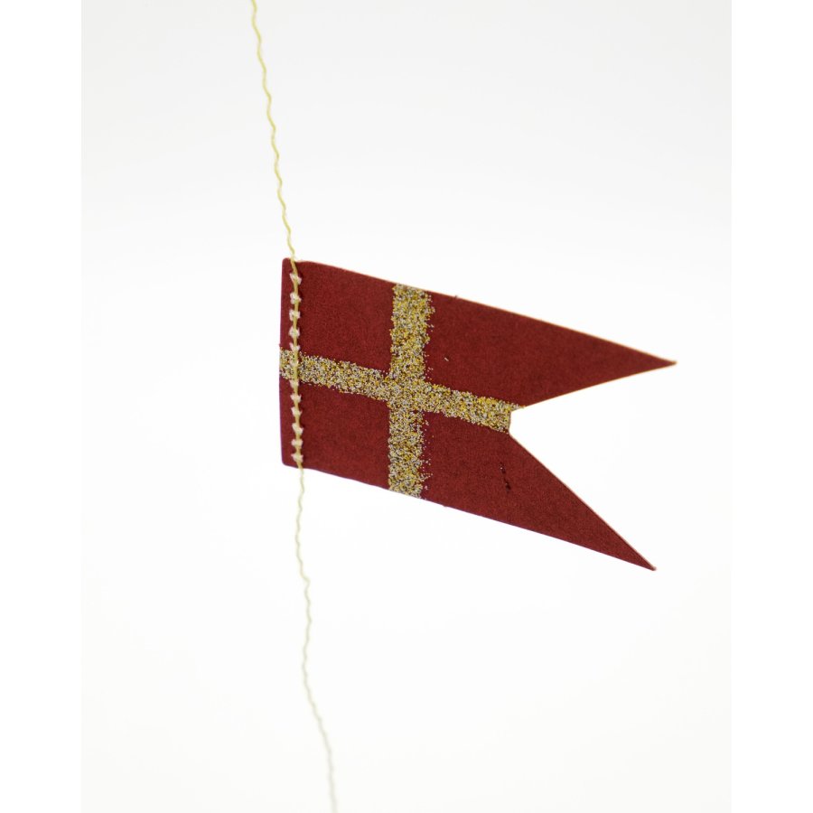 House Doctor Flags Guirlande 5 m, R�d/Champagne