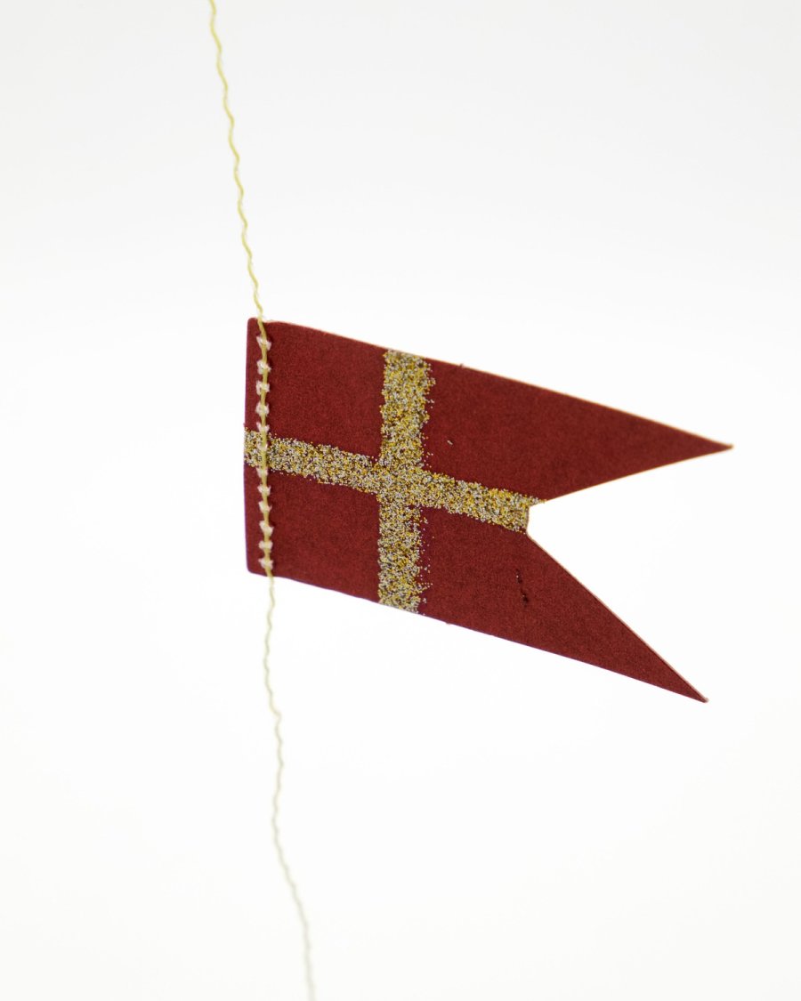 House Doctor Flags Guirlande 5 m, R�d/Champagne