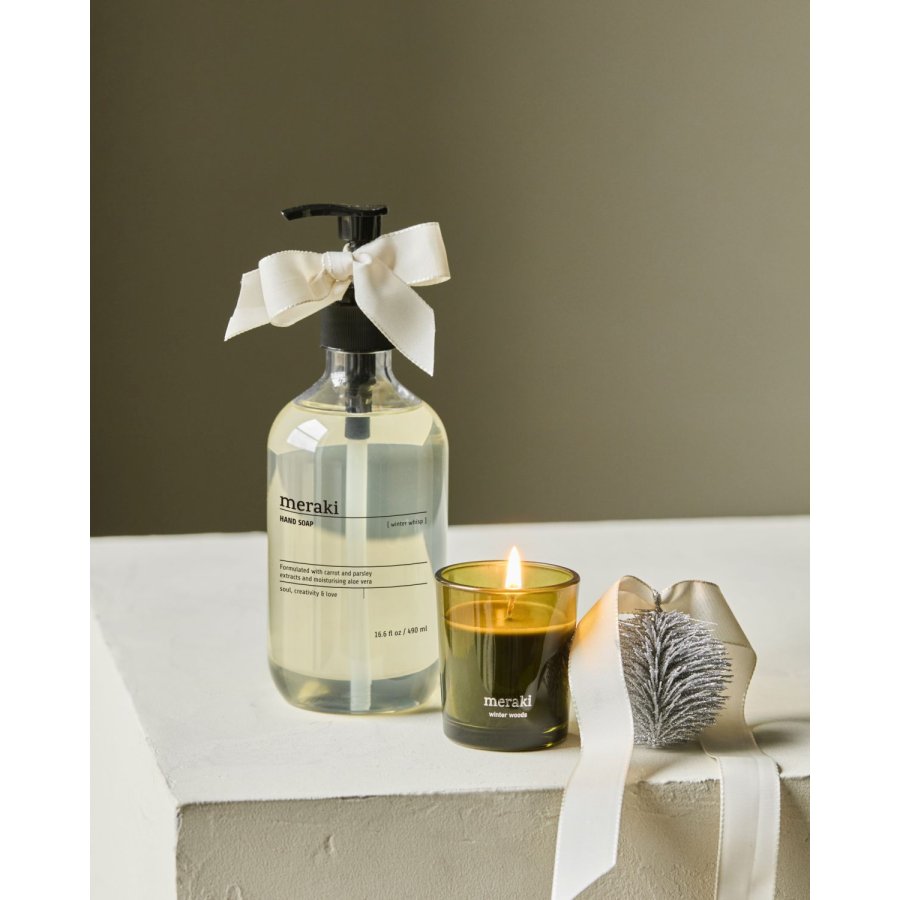 Meraki Gave�ske m. H�nds�be og Duftlys, Winter Whisp