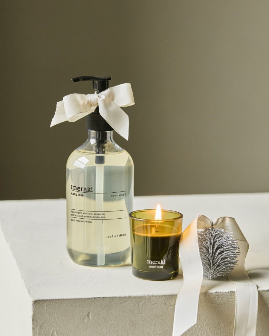 Meraki Gave�ske m. H�nds�be og Duftlys, Winter Whisp