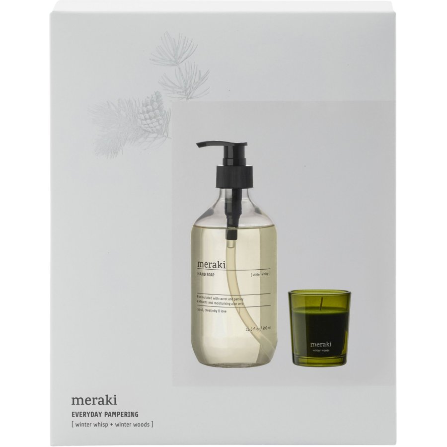 Meraki Gave�ske m. H�nds�be og Duftlys, Winter Whisp