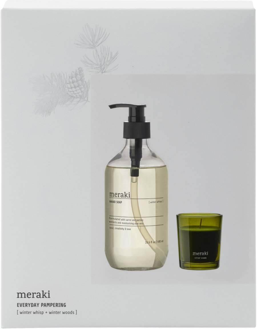 Meraki Gave�ske m. H�nds�be og Duftlys, Winter Whisp