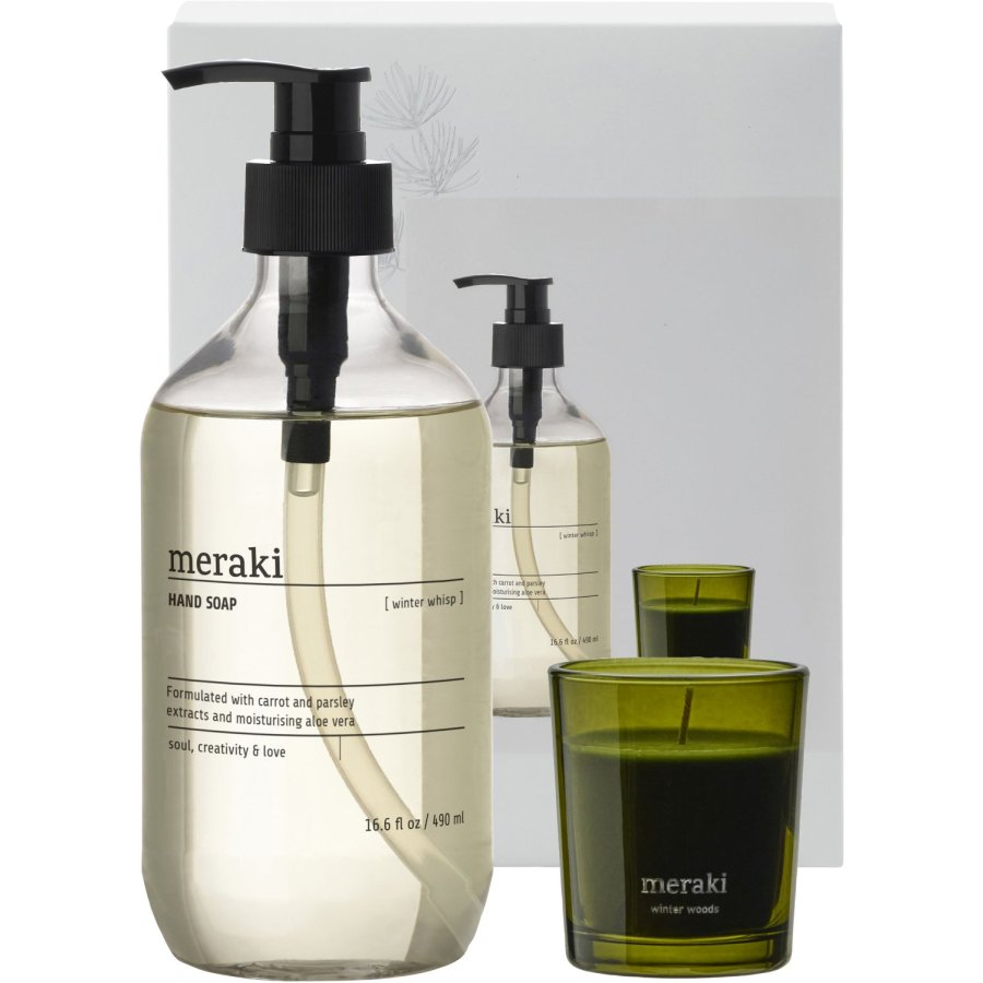 Meraki Gave�ske m. H�nds�be og Duftlys, Winter Whisp