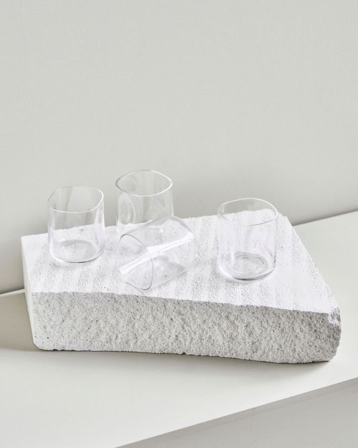 House Doctor Sand Drikkeglas 4 stk. 30 cl, Klar