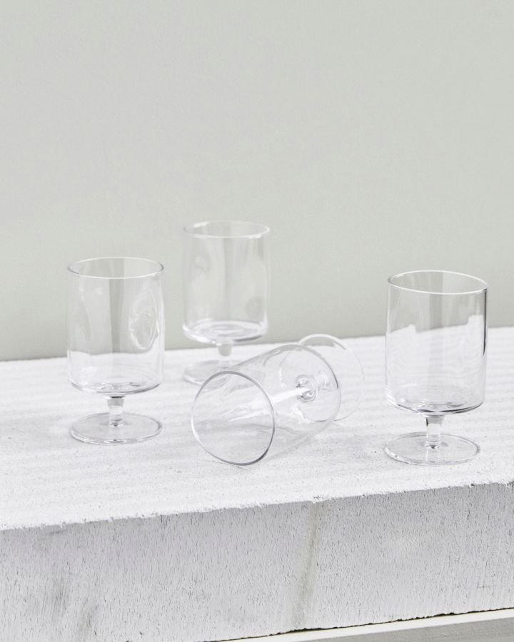 House Doctor Sand Vinglas H�j 4 stk. 30 cl, Klar