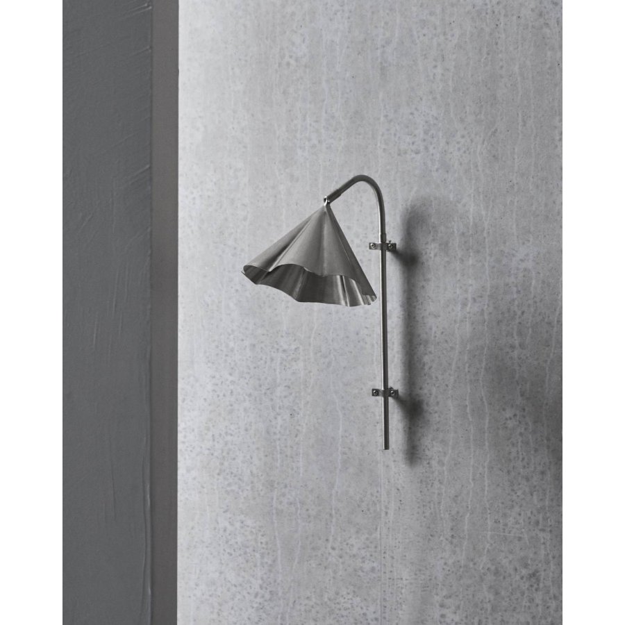 House Doctor Flola V�glampe 51 cm, B�rstet S�lvfinish