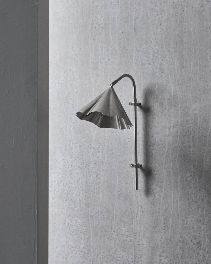 House Doctor Flola V�glampe 51 cm, B�rstet S�lvfinish