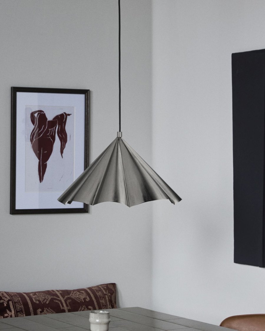 House Doctor Flola Pendel �50 cm, B�rstet S�lvfinish