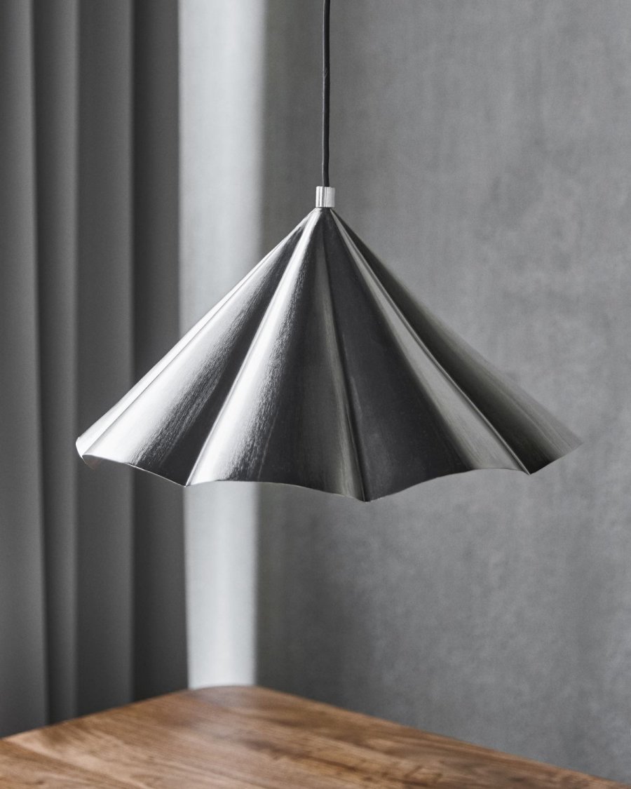 House Doctor Flola Pendel �50 cm, B�rstet S�lvfinish