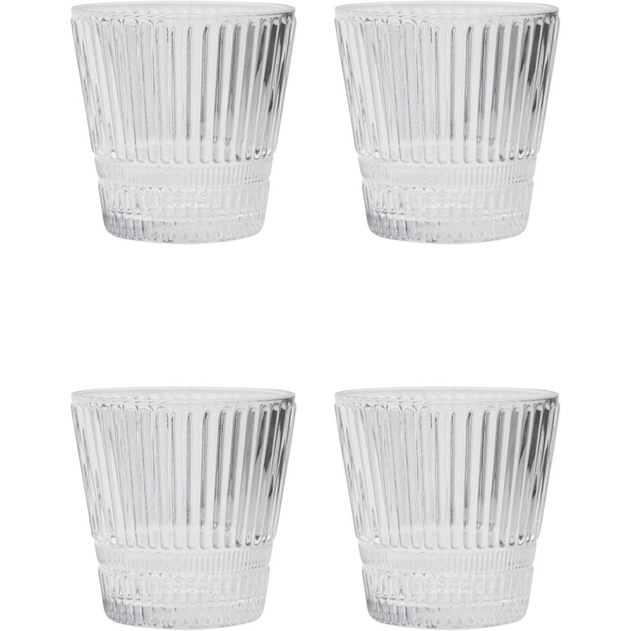 House Doctor Slots Wasserglas 4er Set 24 cl, Klar