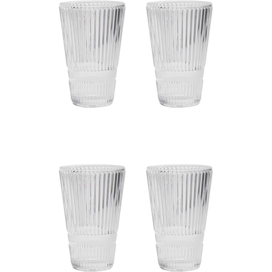House Doctor Slots Bierglas 4er Set 28,5 cl, Klar