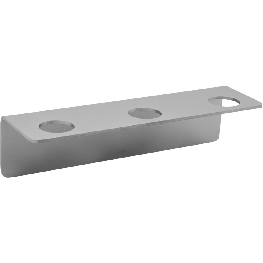 Meraki Seifenhalter f&uuml;r 3 Flaschen, Geb&uuml;rstete Silberoberfl&auml;che