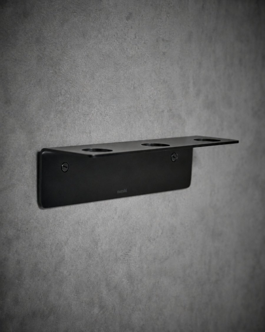 Meraki Seifenhalter f&uuml;r 3 Flaschen, Schwarz