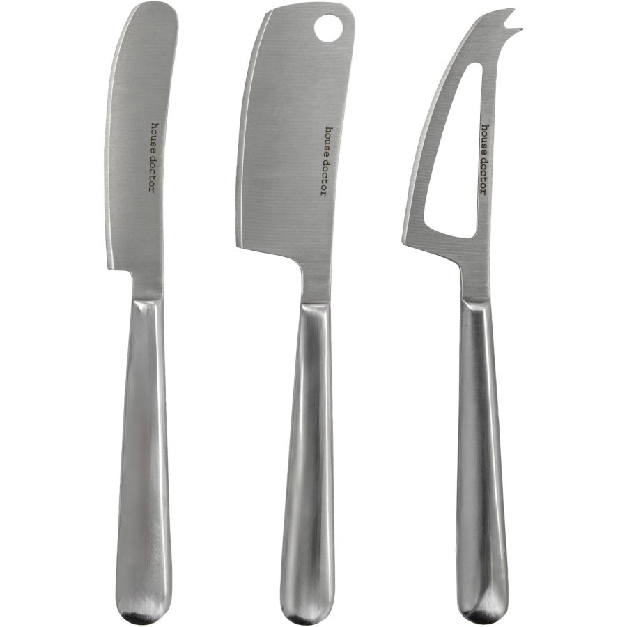 House Doctor Cheese Osteknive 3 stk, S�lvfinish