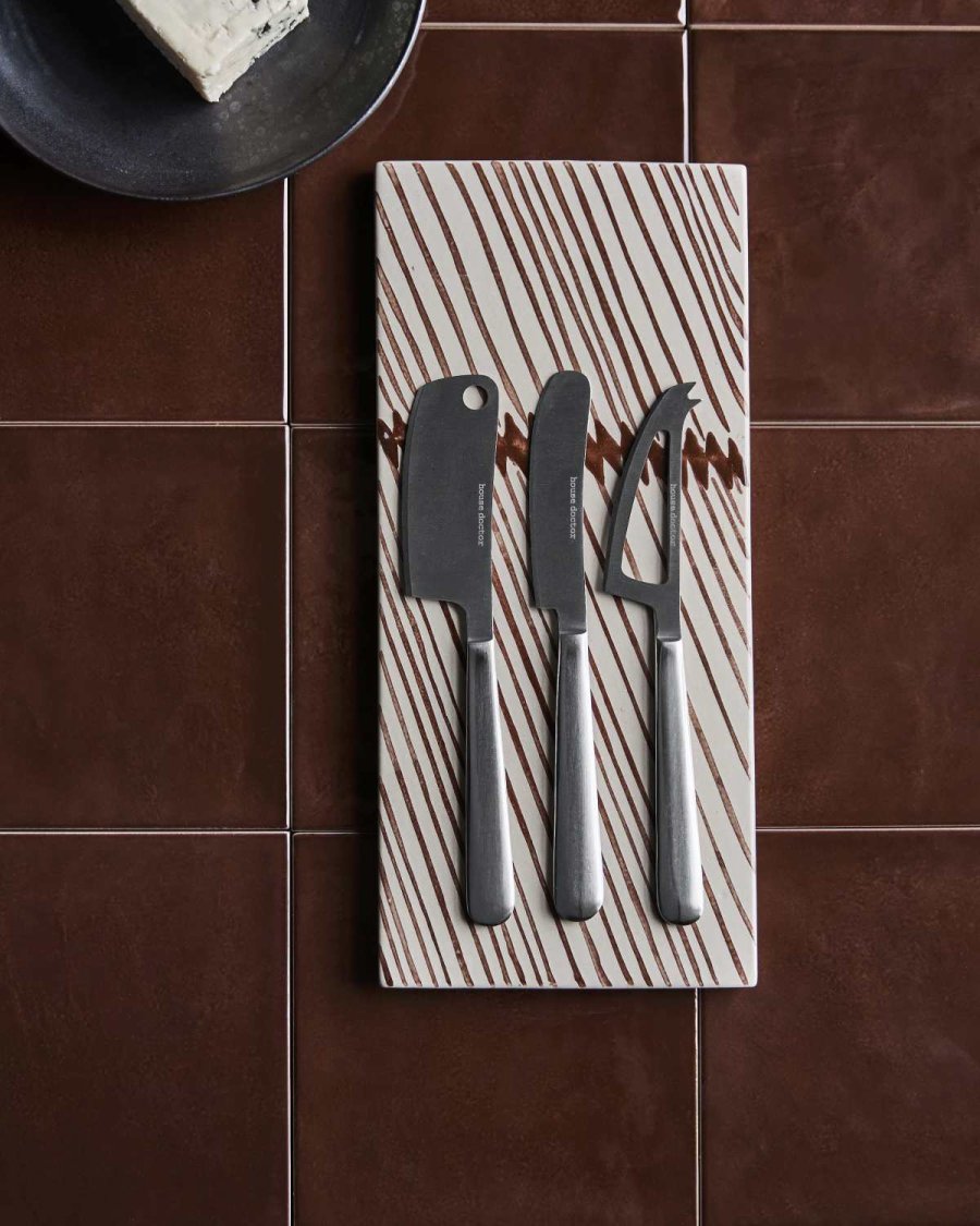 House Doctor Cheese Osteknive 3 stk, S�lvfinish