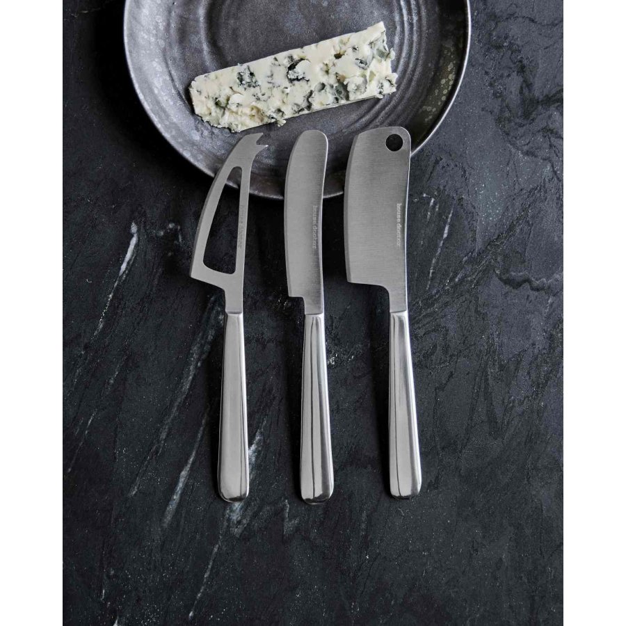 House Doctor Cheese Osteknive 3 stk, S�lvfinish