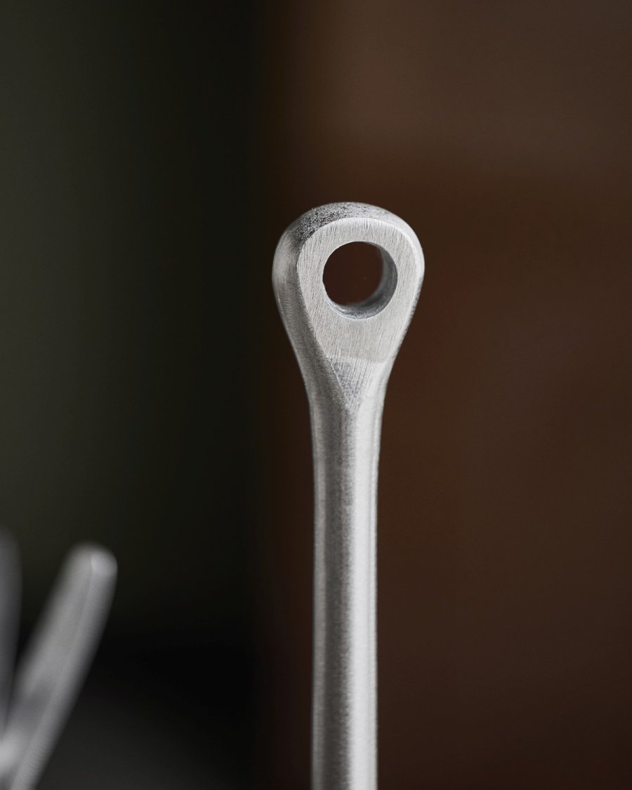 House Doctor Eden K�kkenrulleholder H35,5 cm, B�rstet S�lvfinish