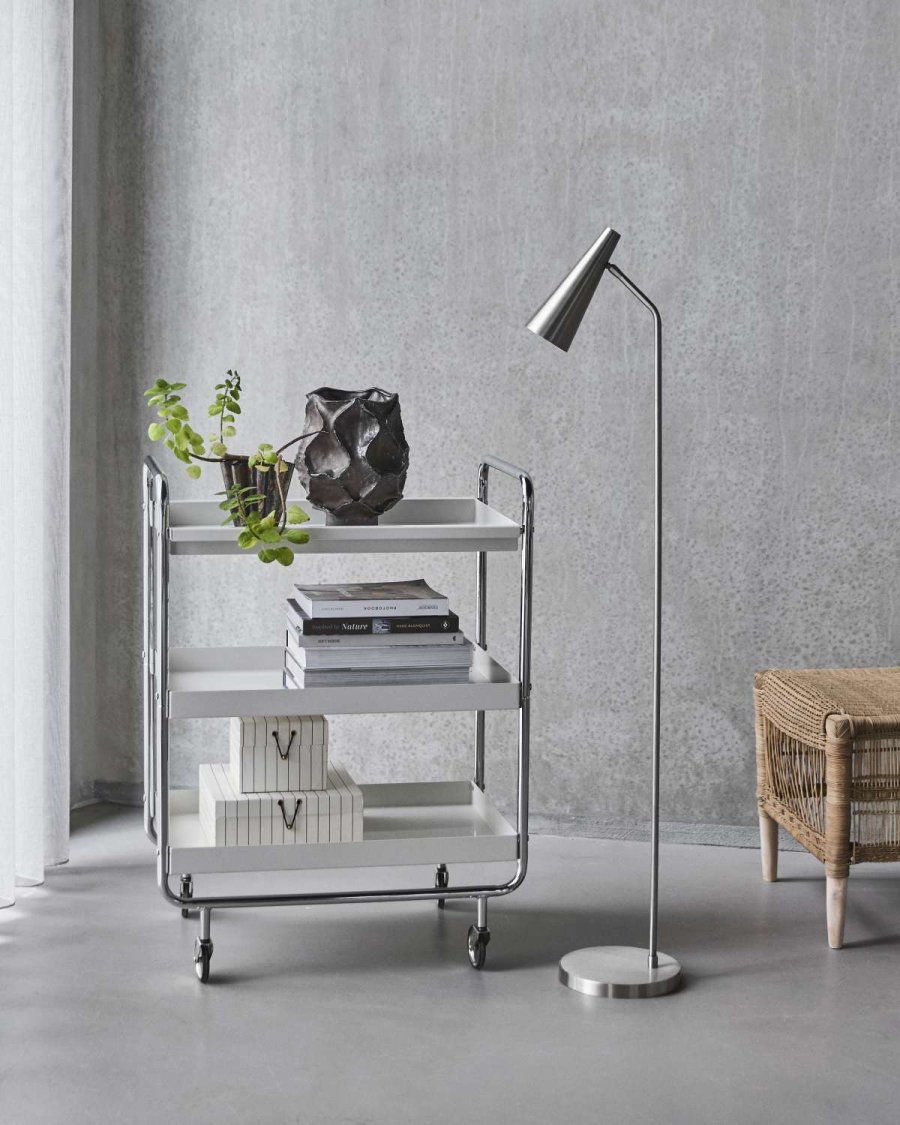 House Doctor Precise Gulvlampe H124 cm, S�lvfinish