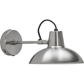 House Doctor Desk Wandlampe 30 cm, Geb�rstete Silberoberfl�che