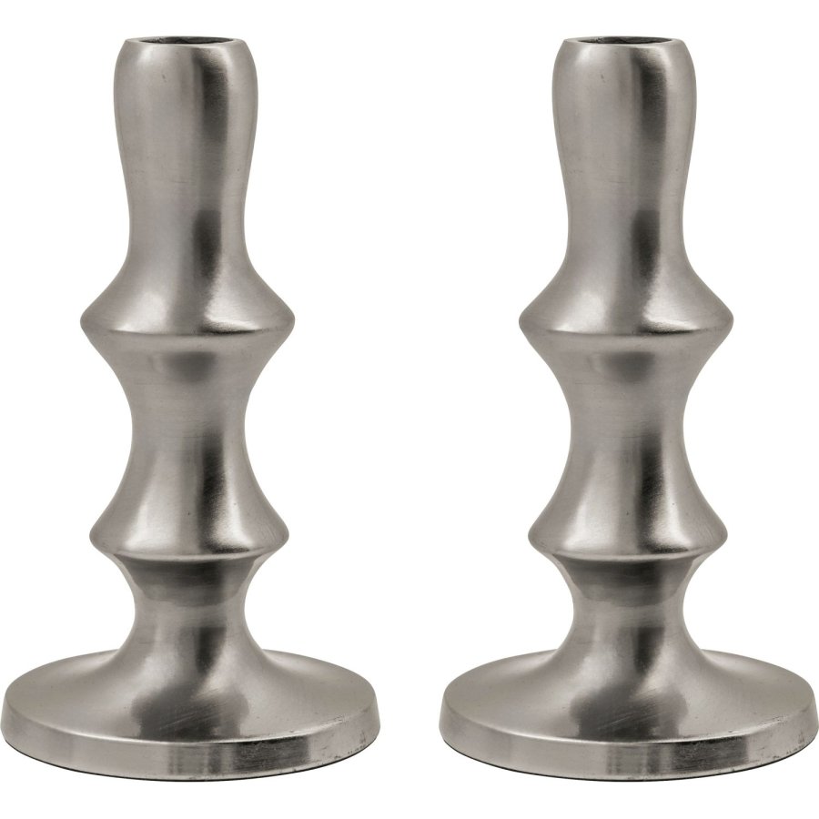 House Doctor Reese Lysestage H16 cm, S�lvfinish