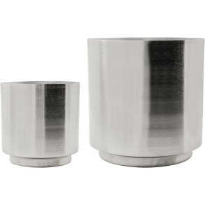 House Doctor Bailey Urtepotte 2 stk, S�lvfinish