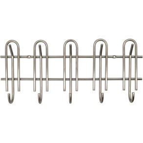 House Doctor Cleo Hakenleiste 50 cm, Silberfarbenes Finish