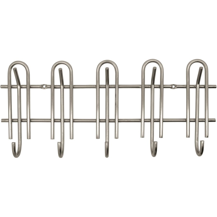 House Doctor Cleo Hakenleiste 50 cm, Silberfarbenes Finish