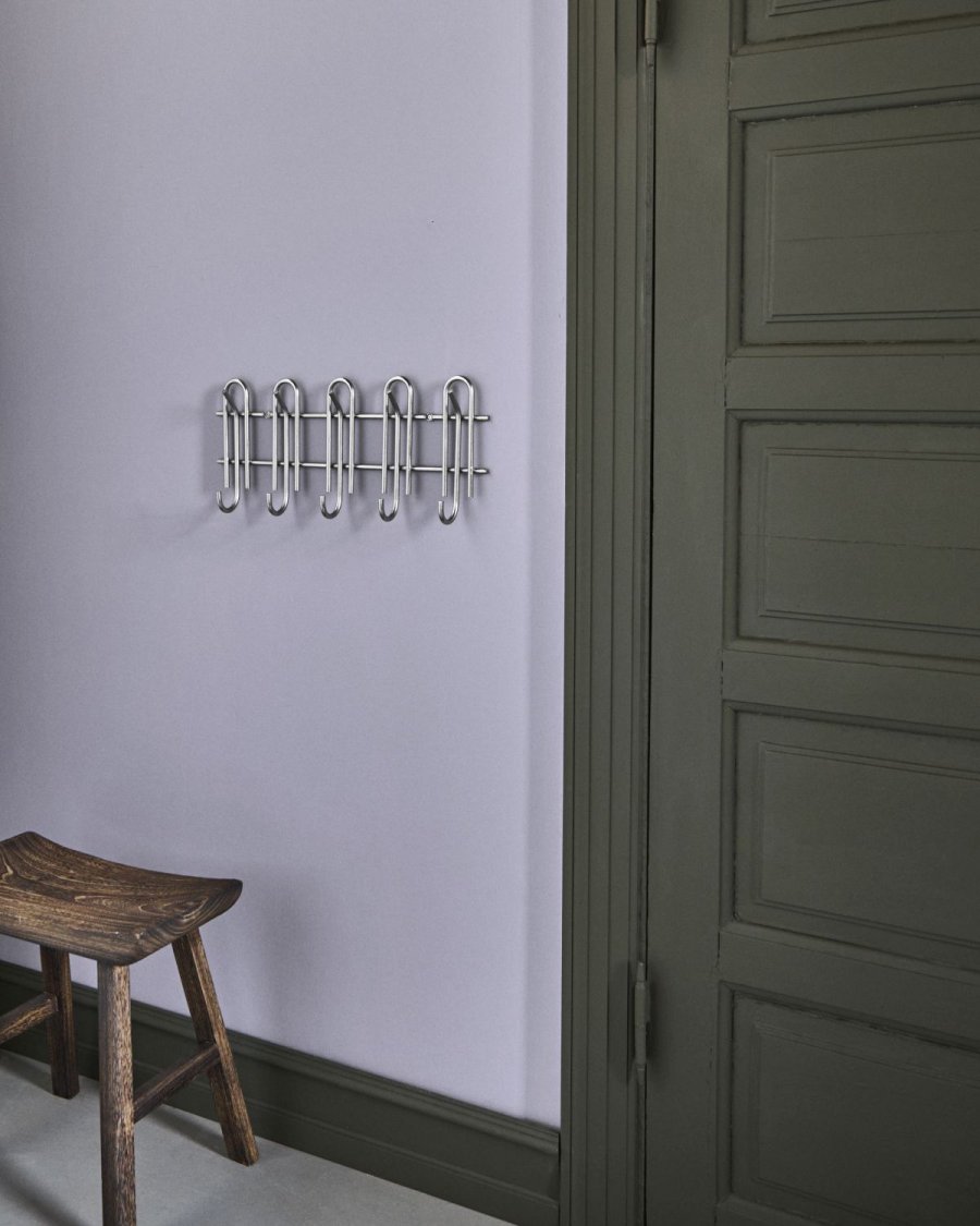 House Doctor Cleo Hakenleiste 50 cm, Silberfarbenes Finish