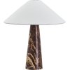 House Doctor Soffi Bordlampe H44,5 cm, Brun/Off-White