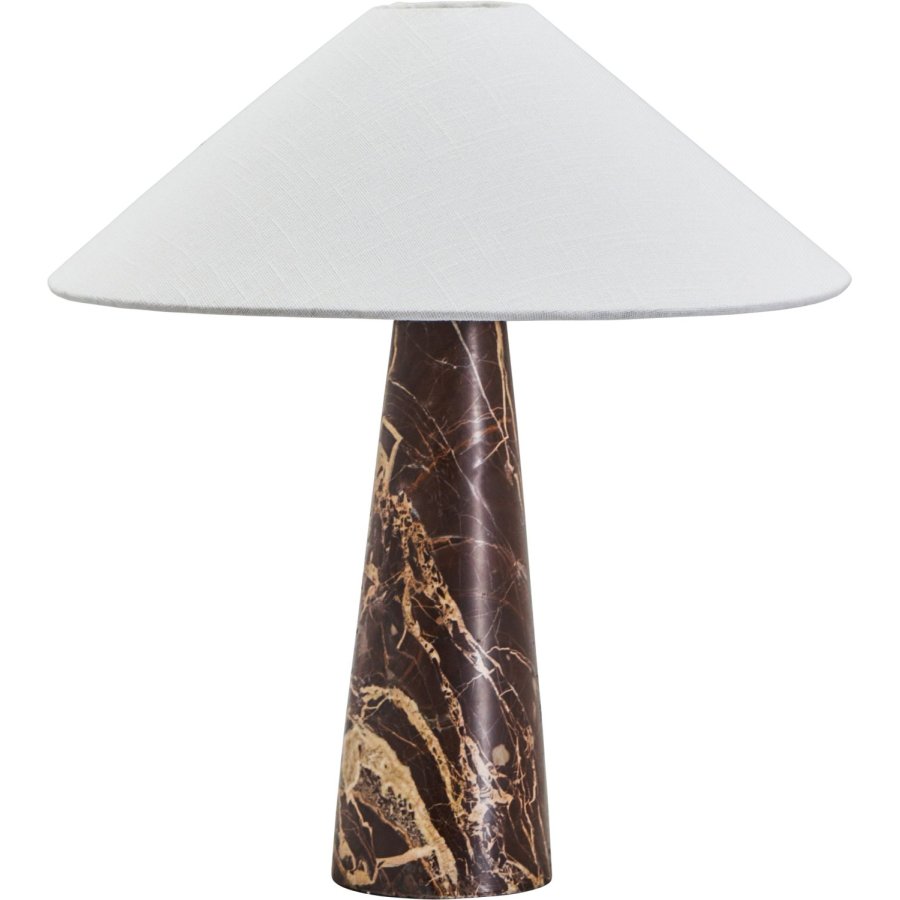 House Doctor Soffi Bordlampe H44,5 cm, Brun/Off-White