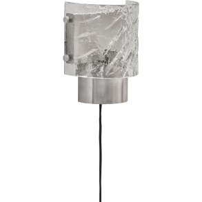 House Doctor Type Wandlampe 22 cm, Geb�rstete Silberoberfl�che