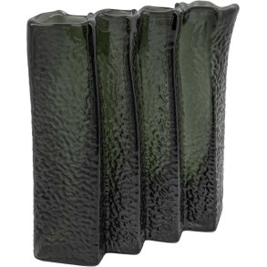 House Doctor Zuri Vase H21 cm, Deep Forest